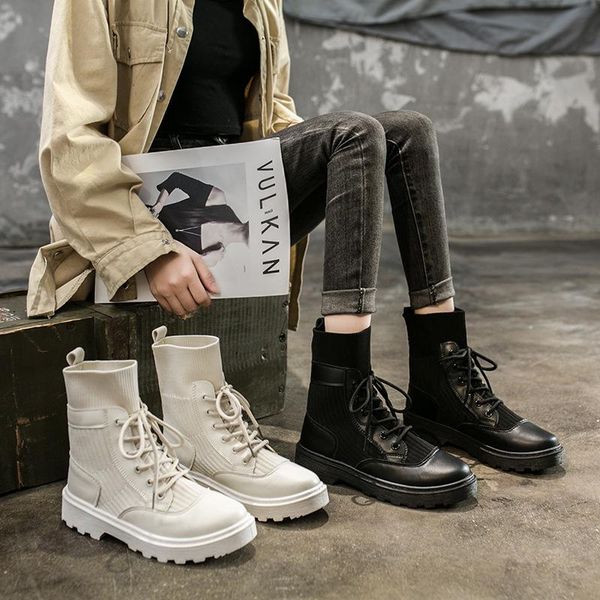 fashion women boots 2020 new autumn casual round head platform comfortable breathable solid color female motorcycle boots, Black
fashion women boots 2020 new autumn casual round head platform comfortable breathable solid color female motorcycle boots, Black