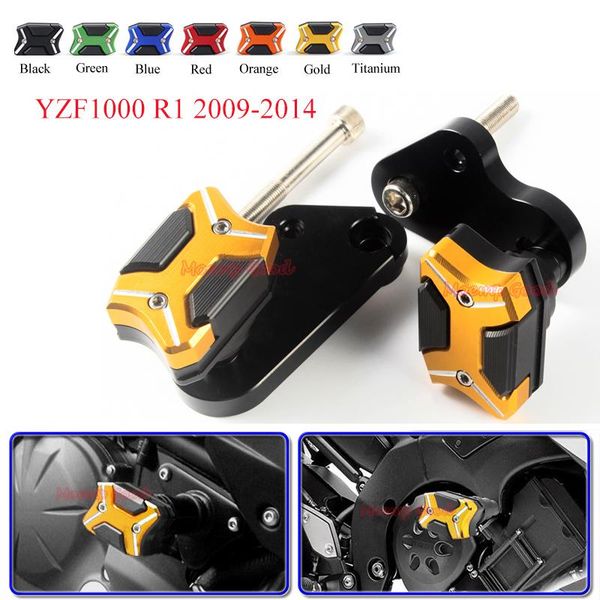 1 pair for yzf1000 r1 2009-2014 motorcycle frame slider protector cnc aluminum anti crash pad protector moto accessiores
1 pair for yzf1000 r1 2009-2014 motorcycle frame slider protector cnc aluminum anti crash pad protector moto accessiores