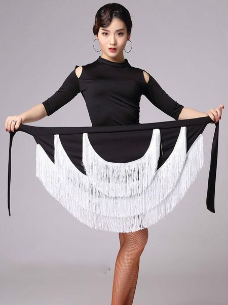 stage wear lady irregular tassels latin dance skirt multicolor rumba samba tango ballroom practice costume performance, Black;red
stage wear lady irregular tassels latin dance skirt multicolor rumba samba tango ballroom practice costume performance, Black;red