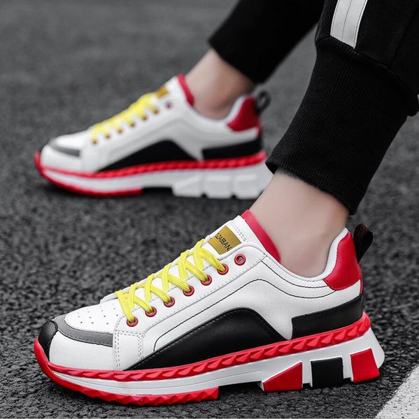 dress shoes stylish men's platform sneakers spring 2021 black and white breathable casual size 39-45
dress shoes stylish men's platform sneakers spring 2021 black and white breathable casual size 39-45
