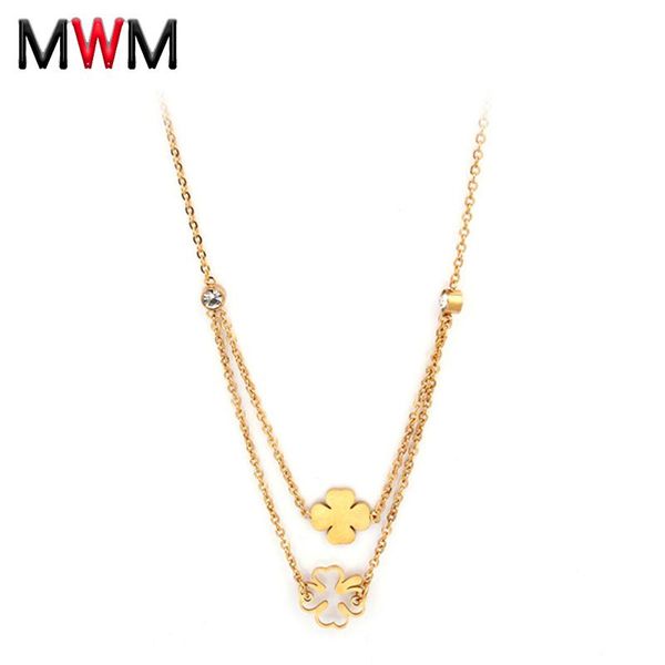 mwm stainless steel chain chocker collar friends necklaces & pendants neckless bijoux women's clothing clover female, Silver
mwm stainless steel chain chocker collar friends necklaces & pendants neckless bijoux women's clothing clover female, Silver
