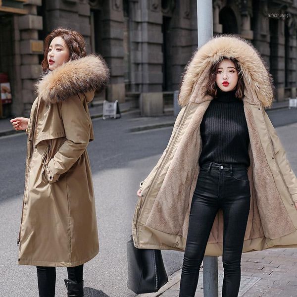 new large fur collar parka women coat 2020 winter women's jacket female coats long thick woman parka snow wear outerwear1, Black
new large fur collar parka women coat 2020 winter women's jacket female coats long thick woman parka snow wear outerwear1, Black
