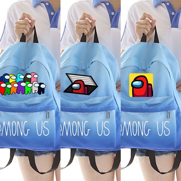 game among us backpack gradient cartoon anime crossbody shoulder bag travel duffle bags totes teenager school bag lapbook pack g12902
game among us backpack gradient cartoon anime crossbody shoulder bag travel duffle bags totes teenager school bag lapbook pack g12902