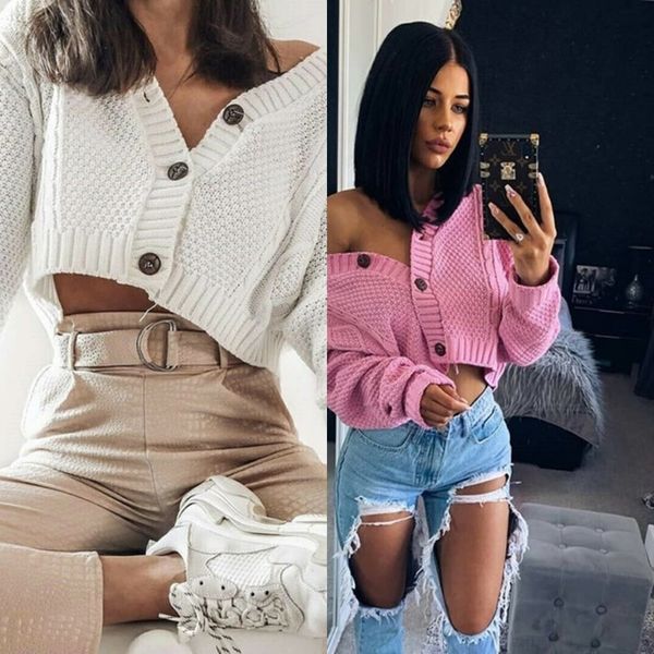 gcahp 2020 women new twist knitted coat short c9zza explosive coat short skirt for casual navel sweater sweater autumn ins, White;black
gcahp 2020 women new twist knitted coat short c9zza explosive coat short skirt for casual navel sweater sweater autumn ins, White;black