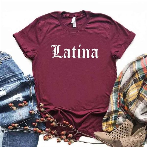latina print women tshirt cotton casual funny shirt gift for lady yong girl tee 6 color drop ship a 32, White
latina print women tshirt cotton casual funny shirt gift for lady yong girl tee 6 color drop ship a 32, White