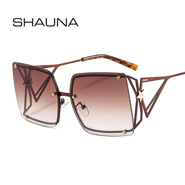 shauna oversized metal square sunglasses women fashion star decoration gradient eyewear vintage men sun glasses uv400, White;black
shauna oversized metal square sunglasses women fashion star decoration gradient eyewear vintage men sun glasses uv400, White;black