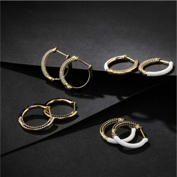 women copper micro inlaid earrings female mix and match oil-drip zircon earrings, Golden;silver
women copper micro inlaid earrings female mix and match oil-drip zircon earrings, Golden;silver