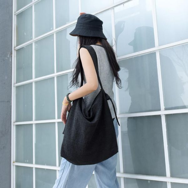 women simple casual canvas cross body bags literary cotton linen shoulder bag original design ultra light black white vintage
women simple casual canvas cross body bags literary cotton linen shoulder bag original design ultra light black white vintage