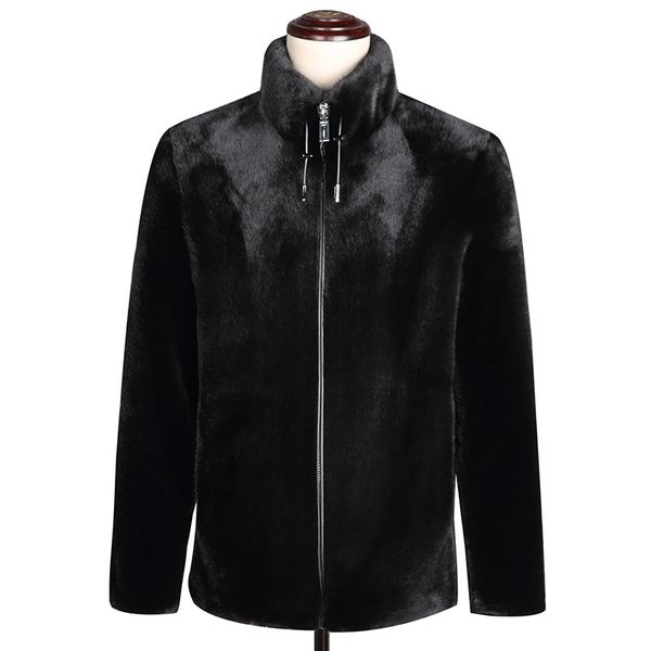 q3 new fashion winter male clothes stand collar zipper overcoat 10% mink cashmere jacket men's fur coat, Black;brown
q3 new fashion winter male clothes stand collar zipper overcoat 10% mink cashmere jacket men's fur coat, Black;brown