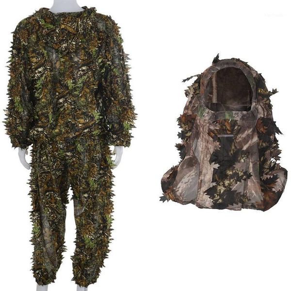 hunting sets 3d leaf adults ghillie suit woodland camo with camouflage face mask stereo turkey mask1
hunting sets 3d leaf adults ghillie suit woodland camo with camouflage face mask stereo turkey mask1