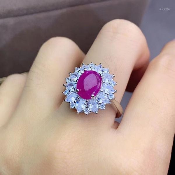 cluster rings meibapj 7*9 natural rose red ruby gemstone ring for women real 925 sterling silver fine wedding jewelry1, Golden;silver
cluster rings meibapj 7*9 natural rose red ruby gemstone ring for women real 925 sterling silver fine wedding jewelry1, Golden;silver