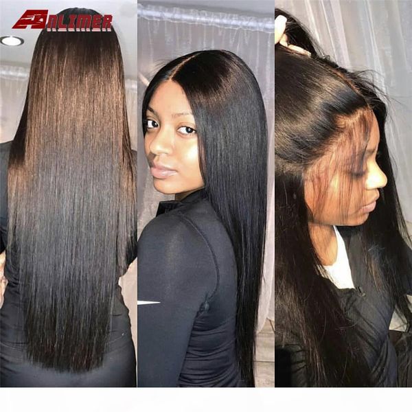 anlimer straight hair lace front human hair wigs for women pre plucked brazilian 150% density remy hair wig 13*4 bleached knots, Black
anlimer straight hair lace front human hair wigs for women pre plucked brazilian 150% density remy hair wig 13*4 bleached knots, Black