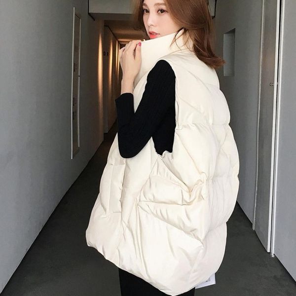 autumn winter vest female coat sleeveless loose down cotton vest women coat warm padded waistcoat women vest outerwear xxl q2616 210204, Black;white
autumn winter vest female coat sleeveless loose down cotton vest women coat warm padded waistcoat women vest outerwear xxl q2616 210204, Black;white