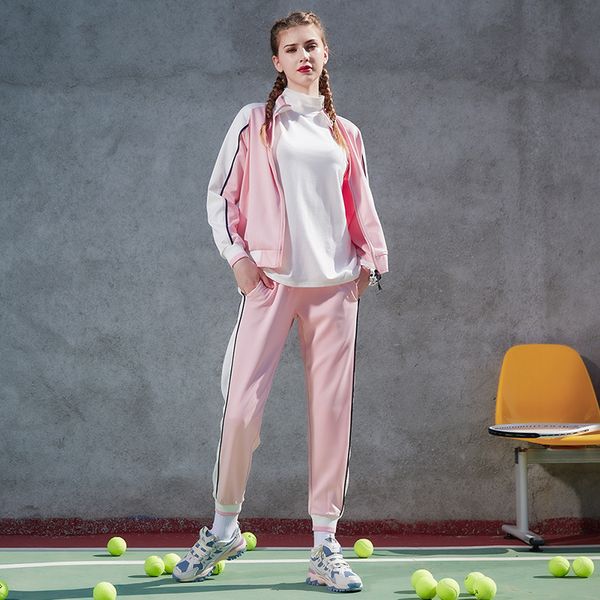 gym clothing women sports pants outdoor running tracksuit sweatshirt sweat suit jogging set students campus style, White;black
gym clothing women sports pants outdoor running tracksuit sweatshirt sweat suit jogging set students campus style, White;black