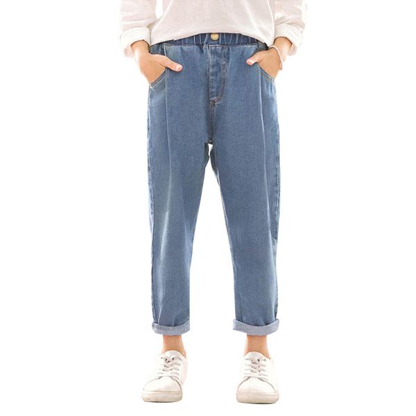 spring jeans for girls solid pleated children's jeans elastic waist kids jeans girl casual autumn clothes for girls 6 8 10 12 14 lj2008, Blue
spring jeans for girls solid pleated children's jeans elastic waist kids jeans girl casual autumn clothes for girls 6 8 10 12 14 lj2008, Blue