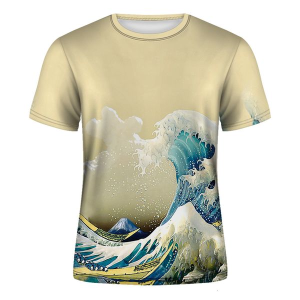 2019 menswear wind wave digital printed casual short sleeve round neck t-shirt, White;black
2019 menswear wind wave digital printed casual short sleeve round neck t-shirt, White;black