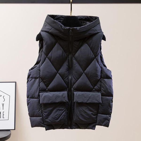 2021 new down cotton vest women winter short waistcoat outerwear sleeveless jacket coat hooded autumn cotton vest female, Black;white
2021 new down cotton vest women winter short waistcoat outerwear sleeveless jacket coat hooded autumn cotton vest female, Black;white