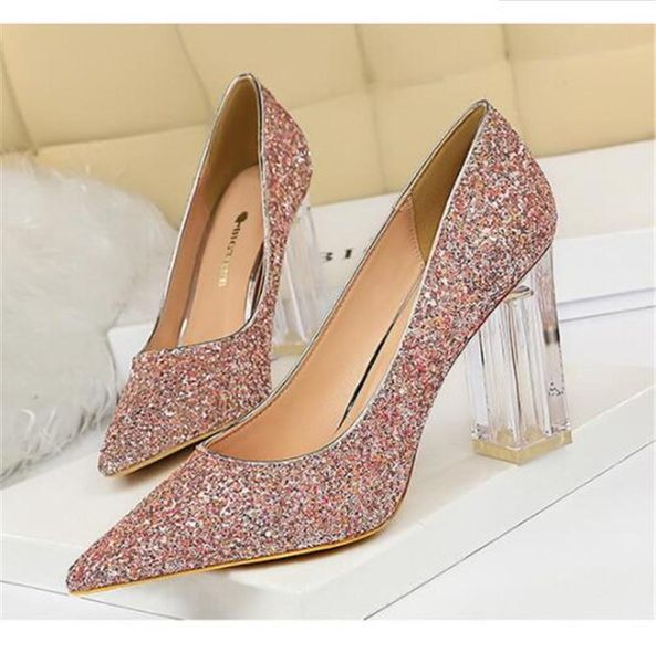 dress shoes 2021 women 9.5cm high heels plus size 43 stripper glitter scarpins luxury pumps stiletto wedding bridal gold silver fetish, Black
dress shoes 2021 women 9.5cm high heels plus size 43 stripper glitter scarpins luxury pumps stiletto wedding bridal gold silver fetish, Black