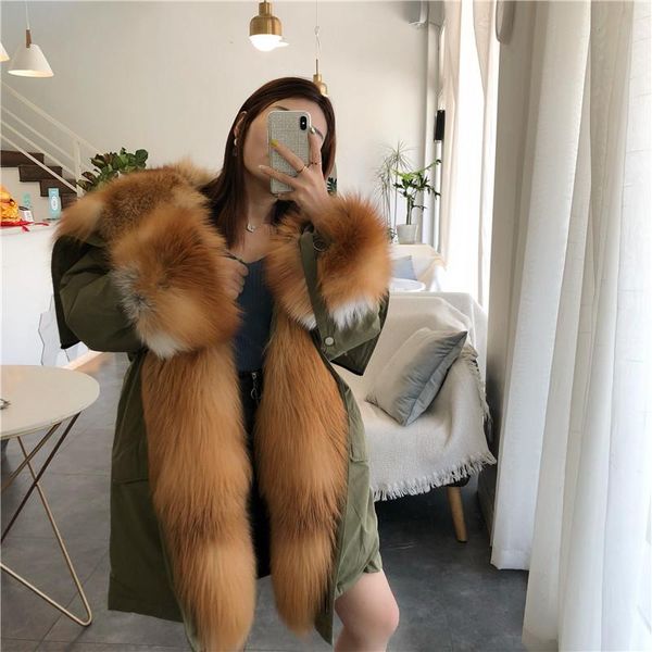 women's fur & faux coat winter down jackets women natural real collar loose long parkas big outerwear detachable, Black
women's fur & faux coat winter down jackets women natural real collar loose long parkas big outerwear detachable, Black