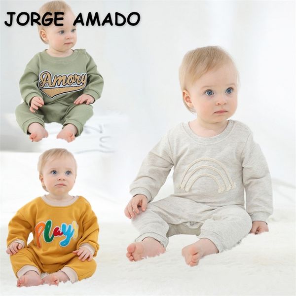 autumn baby girls boys romper rainbow long sleeves cotton kids pullover jumpsuit born cute clothes e3230 220307, Blue
autumn baby girls boys romper rainbow long sleeves cotton kids pullover jumpsuit born cute clothes e3230 220307, Blue