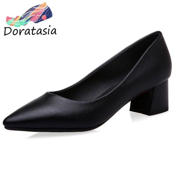 doratasia ladies elegant office pointed toe pumps med hoof heels pumps women concise shallow shoes woman, Black
doratasia ladies elegant office pointed toe pumps med hoof heels pumps women concise shallow shoes woman, Black