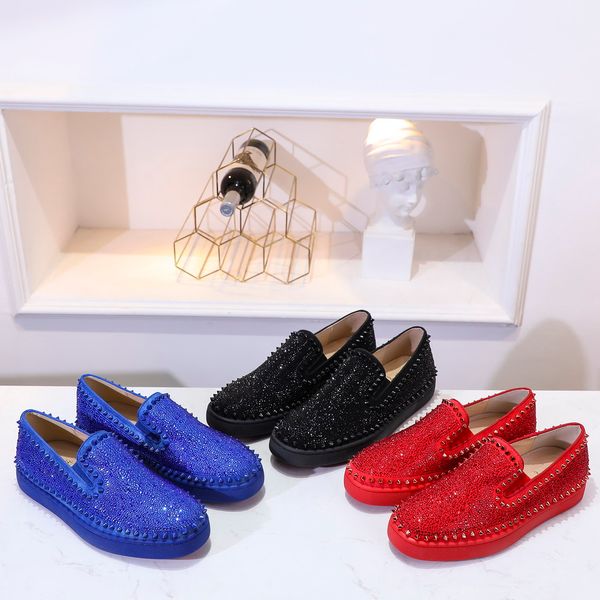men's leather shoes insider pointed falt shoes genuine leather stylist sneakers men spikes flat low cut suede rivet casual shoes, Black
men's leather shoes insider pointed falt shoes genuine leather stylist sneakers men spikes flat low cut suede rivet casual shoes, Black