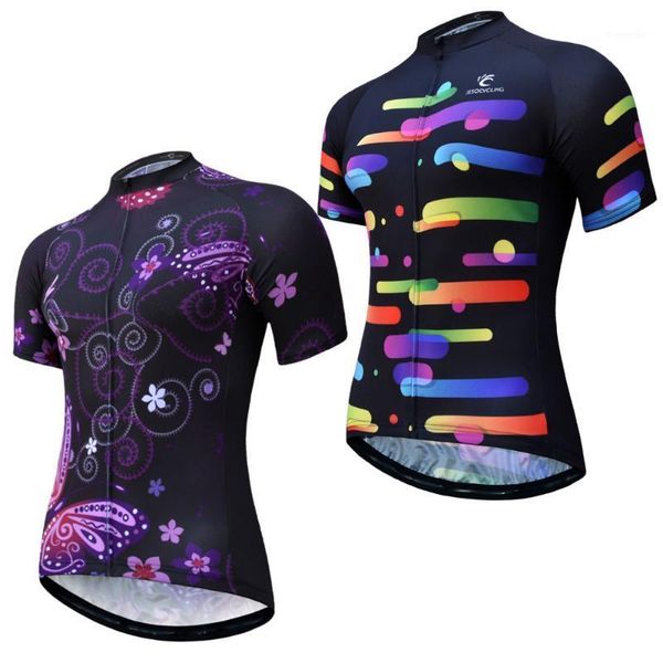 women's cycling jersey breathable quick-dry bicycle clothing short sleeve mtb bike jersey road cycling shirt1, Black;red
women's cycling jersey breathable quick-dry bicycle clothing short sleeve mtb bike jersey road cycling shirt1, Black;red