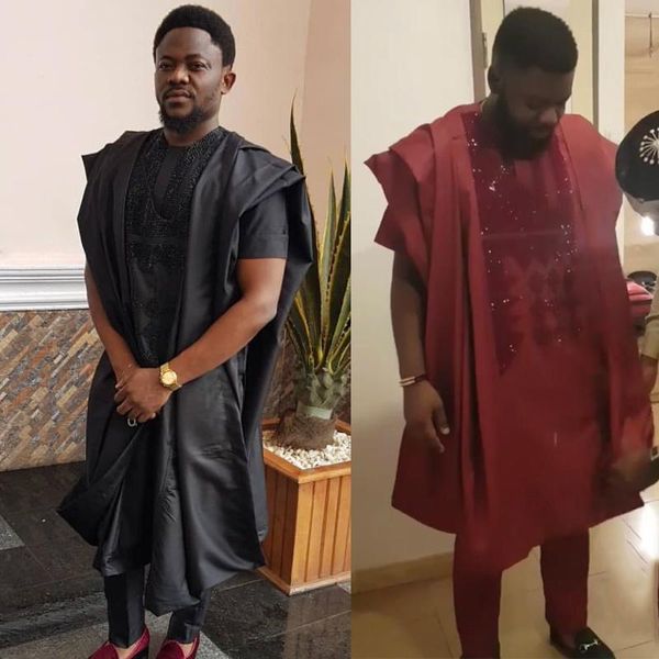 h&d african agbada men clothes dashiki robe shirt pant 3 pcs suit with rhinestones men's formal attire traditional clothing male, Red
h&d african agbada men clothes dashiki robe shirt pant 3 pcs suit with rhinestones men's formal attire traditional clothing male, Red