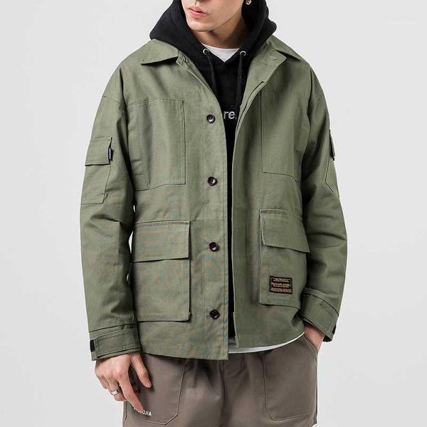 new autumn men clothing cotton men's jacket solid casual loose jacket coat men coats man windbreaker1, Black;brown
new autumn men clothing cotton men's jacket solid casual loose jacket coat men coats man windbreaker1, Black;brown