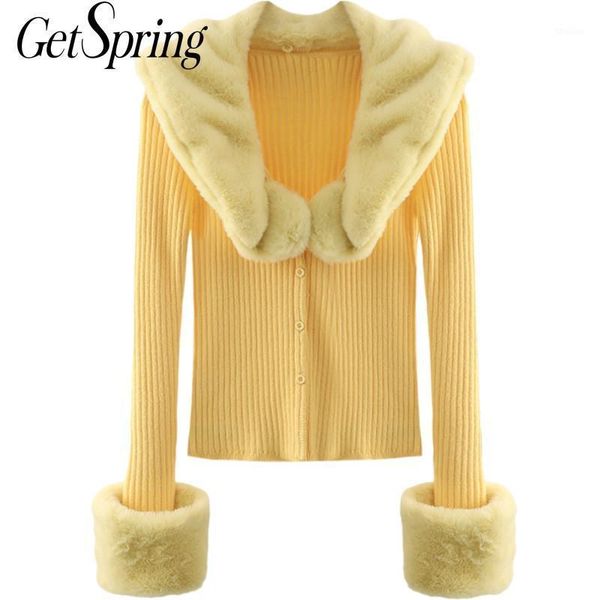 women's knits & tees getspring women sweater fur patchwork cardigans vintage casual green white yellow knit 2021 fashion1
women's knits & tees getspring women sweater fur patchwork cardigans vintage casual green white yellow knit 2021 fashion1