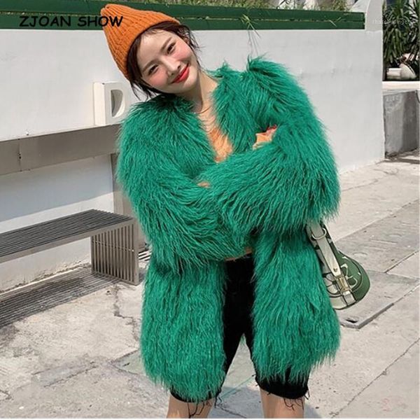 2020 winter v neck faux sheep fur jacket 4 inches long hairy shaggy outwear women keep warm long sleeve mid coat green1, Black
2020 winter v neck faux sheep fur jacket 4 inches long hairy shaggy outwear women keep warm long sleeve mid coat green1, Black