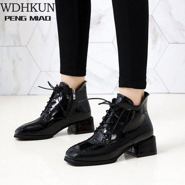 boots autumn winter women 2021 vintage square head leather ankle short casual lace up non-slip 35-431, Black
boots autumn winter women 2021 vintage square head leather ankle short casual lace up non-slip 35-431, Black