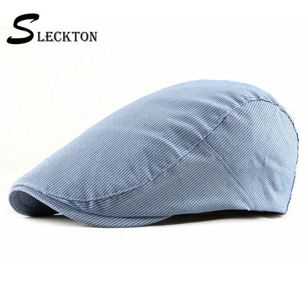 sleckton fashion striped berets cap for men women casual solid newsboy caps france flat cap summer visors sun hats, Blue;gray
sleckton fashion striped berets cap for men women casual solid newsboy caps france flat cap summer visors sun hats, Blue;gray
