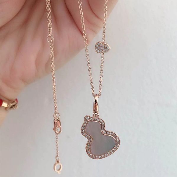luxury sterling silver 925 gourd necklace kirin red agate gem cold style white shell q home clavicle chain female gift fashion design