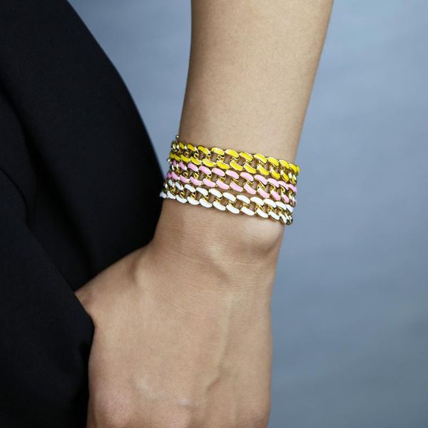 selling boho bright coloful jewelry neon enamel bracelet out fashion hip hop 8mm miami cuban link chain women bracelet, Black
selling boho bright coloful jewelry neon enamel bracelet out fashion hip hop 8mm miami cuban link chain women bracelet, Black