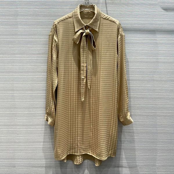 silk rayon long blouse for women plaid satin sashes mini dress tie-collar long sleeve fashion shirt for lady 2021, White
silk rayon long blouse for women plaid satin sashes mini dress tie-collar long sleeve fashion shirt for lady 2021, White