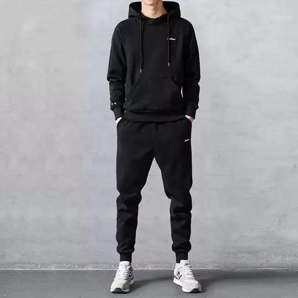 men casual hoodies sweatpants set spring autumn mens sweatshirts pants sprotswear men clothing1, Gray 
men casual hoodies sweatpants set spring autumn mens sweatshirts pants sprotswear men clothing1, Gray