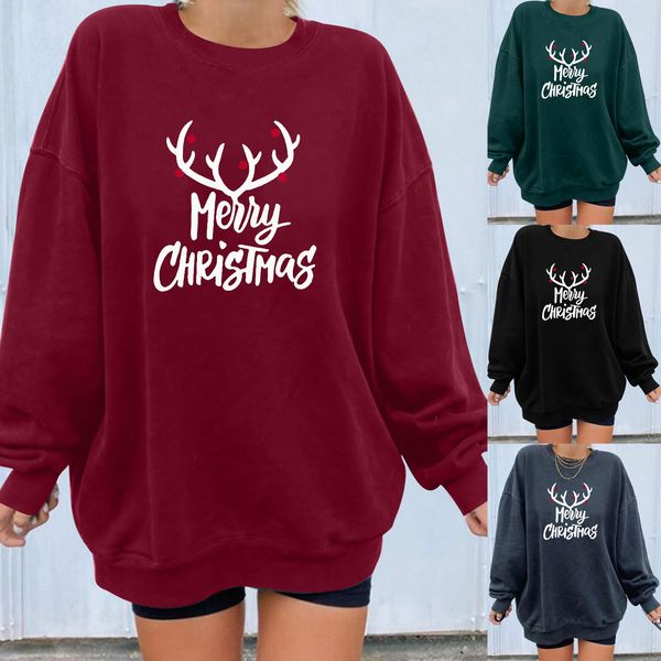 40# merry christmas hoodie oversized women long sleeve printed ladies sweatshirt o neck loose pullover coat 201201, Black
40# merry christmas hoodie oversized women long sleeve printed ladies sweatshirt o neck loose pullover coat 201201, Black