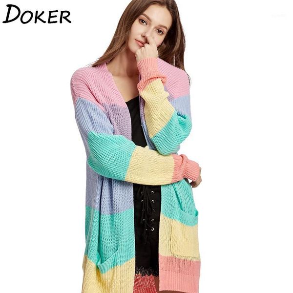 spring long knitwear cardigan women v-neck long sleeve color matching knitted sweater cardigan female elegant jumper coat1, Black;brown
spring long knitwear cardigan women v-neck long sleeve color matching knitted sweater cardigan female elegant jumper coat1, Black;brown