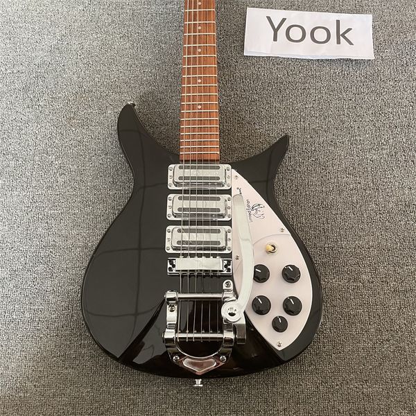 john lennon 325 short scale 527mm 6 string black electric guitar bigs tremolo, gloss paint fingerboard, 5 degree angle headstock
john lennon 325 short scale 527mm 6 string black electric guitar bigs tremolo, gloss paint fingerboard, 5 degree angle headstock