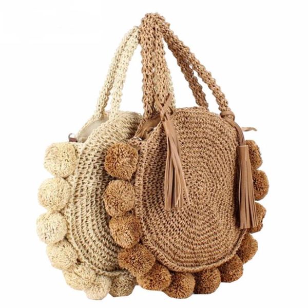 vintage round straw beach bag handmade woven shoulder bags ball circle rattan tassel bags bohemian summer vacation ins
vintage round straw beach bag handmade woven shoulder bags ball circle rattan tassel bags bohemian summer vacation ins