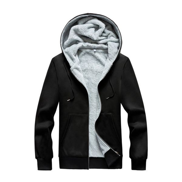 men's color winter solid new style plush hooded sweater large korean fashion trend casual sports cardigan coat, Gray
men's color winter solid new style plush hooded sweater large korean fashion trend casual sports cardigan coat, Gray