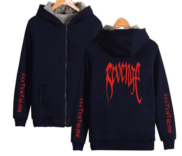 fleece thick zipper cardigan sweater xxx revenge letters design hooded sweatshirt lovers rapper fashion hoodie coat, Black
fleece thick zipper cardigan sweater xxx revenge letters design hooded sweatshirt lovers rapper fashion hoodie coat, Black