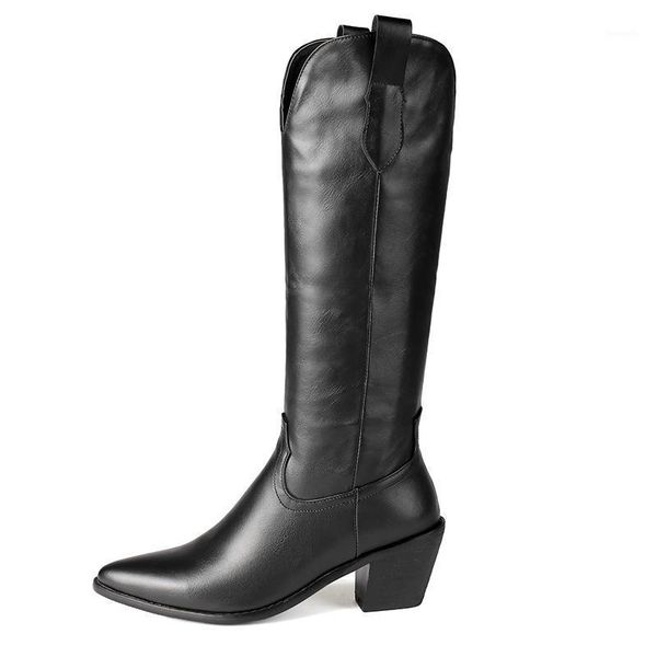 boots winter for woman fashion consice brown white zipper pointed toe block heels knee high 34-461, Black
boots winter for woman fashion consice brown white zipper pointed toe block heels knee high 34-461, Black