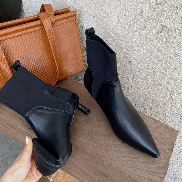 pointy boot woman flat boots brand women's shoes round toe booties ladies boots-women winter footwear pointe low, Black
pointy boot woman flat boots brand women's shoes round toe booties ladies boots-women winter footwear pointe low, Black