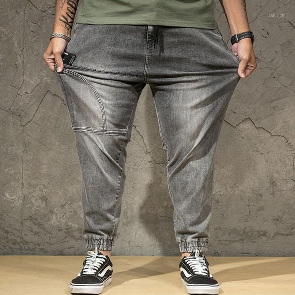 men casual loose elastic nine points jeans gray jeans male harem pants loose cotton men oversized1, Blue
men casual loose elastic nine points jeans gray jeans male harem pants loose cotton men oversized1, Blue