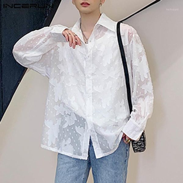 incerun fashion long sleeve lapel see through shirts men summer mesh shirts casual flower printed blusas breathable camisa s-5xl1, White;black
incerun fashion long sleeve lapel see through shirts men summer mesh shirts casual flower printed blusas breathable camisa s-5xl1, White;black