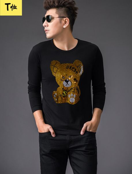 2021 new diamond bear boy europe america autumn style and winter long sleeve men's shirt cotton, skinny bott uw1r, White;black
2021 new diamond bear boy europe america autumn style and winter long sleeve men's shirt cotton, skinny bott uw1r, White;black