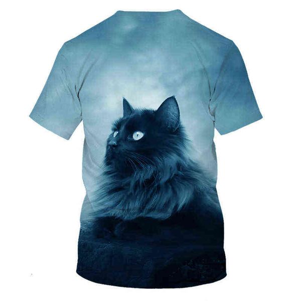 women's t-shirt summer cat pattern 3d special effect trend short sleeve t-shirt super cute, White
women's t-shirt summer cat pattern 3d special effect trend short sleeve t-shirt super cute, White