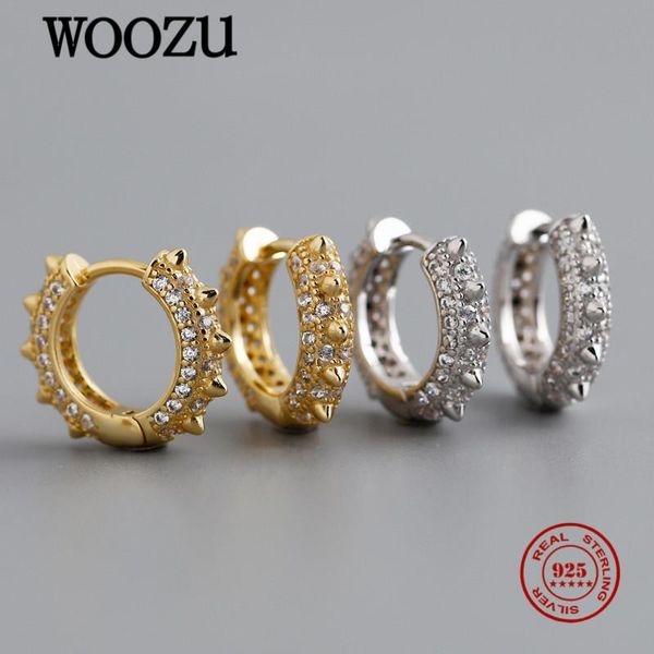hoop & huggie woozu genuine 925 sterling silver luxury pave zircon circle earrings for trendy women punk men rock 2021 jewelry gift, Golden;silver
hoop & huggie woozu genuine 925 sterling silver luxury pave zircon circle earrings for trendy women punk men rock 2021 jewelry gift, Golden;silver